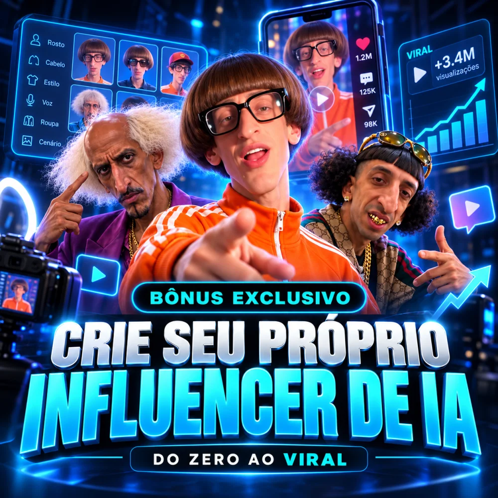 Capa do bônus 1: Aprenda a criar seu próprio Influencer de IA